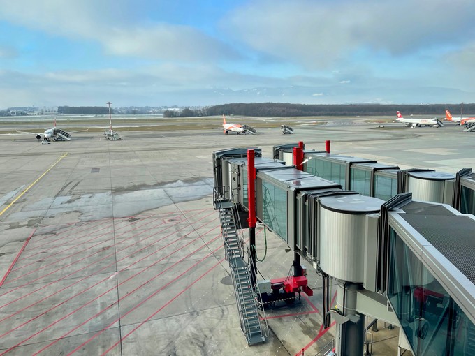 Der neue Flugsteig bietet eine grandiose Aussicht.