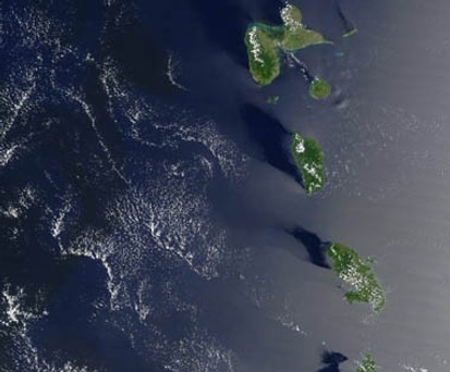 Ausschnitt der kleinen Antillen: Die zweite Insel von oben ist noch nicht Mitglied bei der Icao.