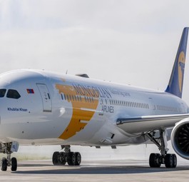 Der erste Dreamliner von Miat: Kam dieser Tage in der Mongolei an.