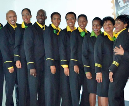 Crew von Fly Jamaica: Start vorerst verschoben.