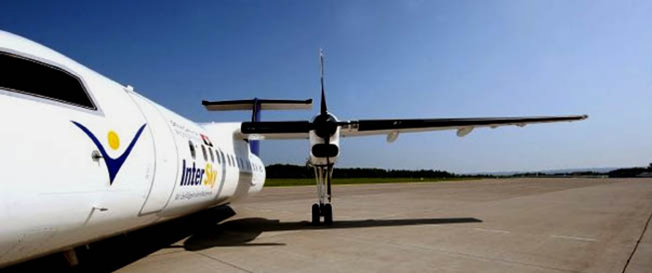 Flieger von Intersky: Die Airline steckt in Turbulenzen.