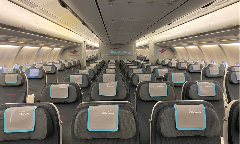 So sieht es in der Economy Class im ersten Airbus A330 von Eurowings Discover aus.