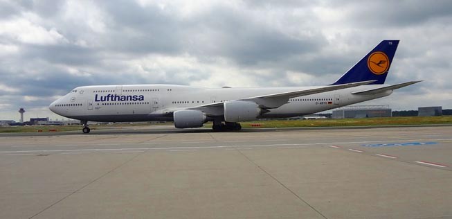 Boeing 747 von Lufthansa in Frankfurt.