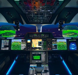 Falcon Eye in der Falcon 6X: Der irische Regierungsjet ist nicht mit dem System ausgestattet. 