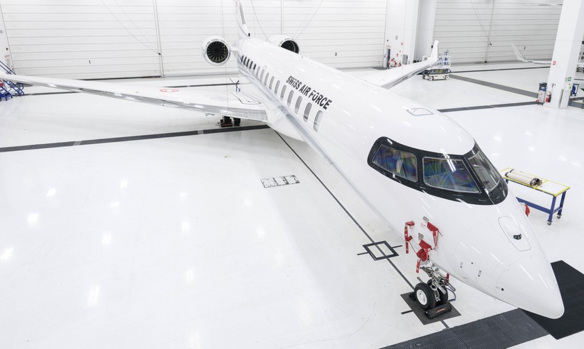 Bombardier Global 7500 der Schweizer Regierung: Muss zwei Jahre auswärts parken.