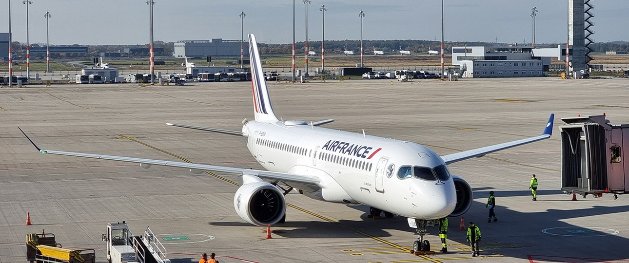 Air France hat 60 A220-300 bestellt und sechs davon schon übernommen.