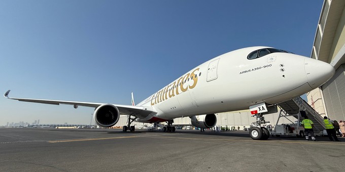 Mit dem Airbus A350 flottet Emirates erstmals seit 2008 ein neues Modell ein.