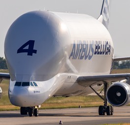 Airbus Beluga: Er transportierte Flugzeugteile für den europäischen Hersteller.