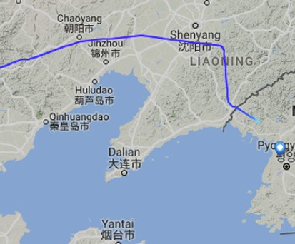 Flug CA121 von Peking nach Pjöngjang: Air China bietet die Route wieder an.