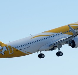 Airbus A320 Neo von Scoot: Die Airline will auch ein größeres Familienmitglied.