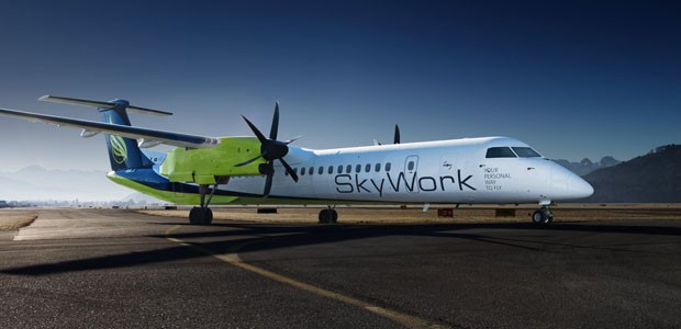 Dash 8 von Skywork: LGW entdeckte Mängel am Flieger.