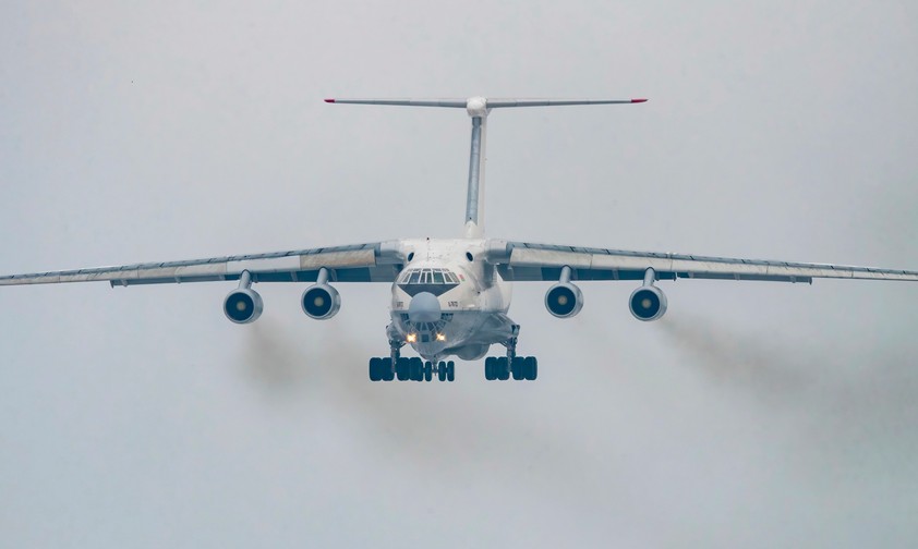 Ilyushin Il-76 im Flug: Das Flugzeug ist das Rückgrat der russischen Frachtfluggesellschaften.
