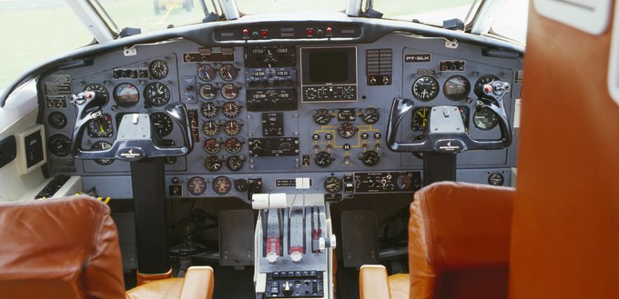 ... so sah es im Cockpit aus.
