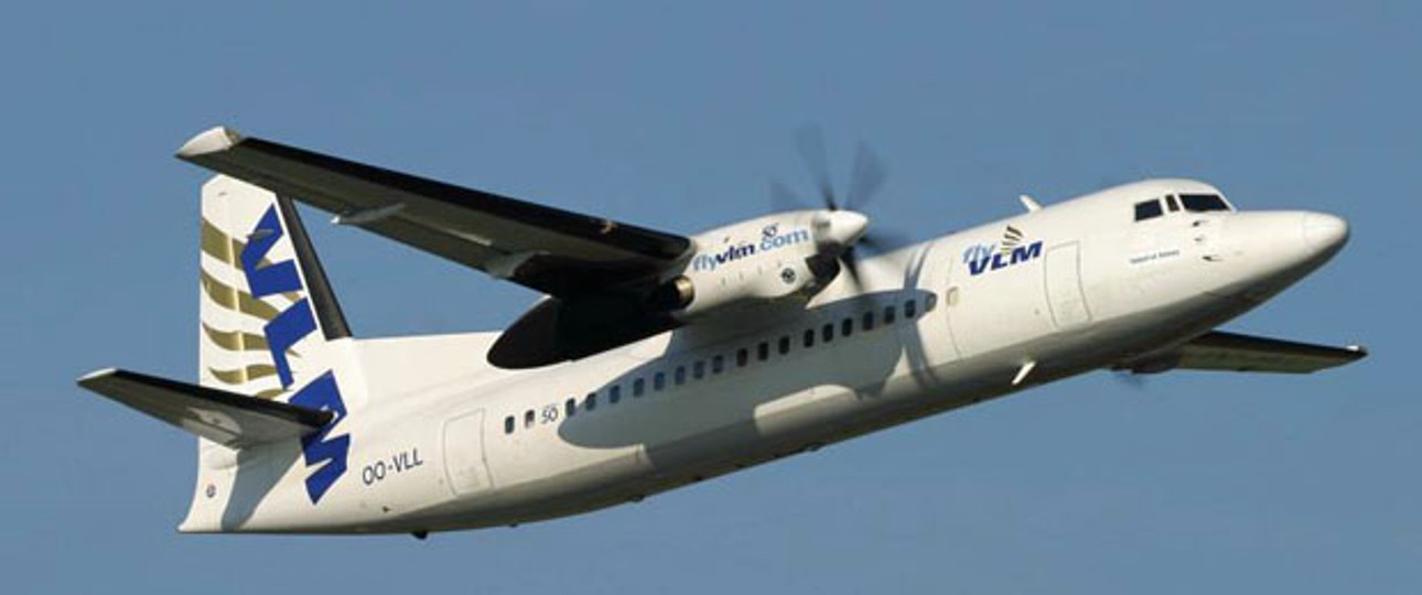 Fokker 50 von VLM: Ab dem 26. Januar gehts damit nach Genf.
