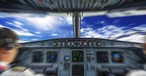 Cockpit: Der Pilot schloss sich ein.