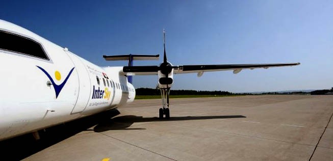 Flieger von Intersky: Die Airline steckt in Turbulenzen.