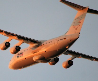 Eine BAE 146 von WDL: Lange Zeit das Rückgrat der Flotte.