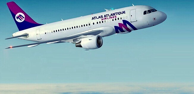 Airbus A319 in den Farben von Atlas Atlantique Airlines: Stehen die Motoren bald still?