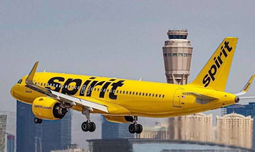 Flugzeug von Spirit Airlines: Wird keine Passagiere mehr fliegen.