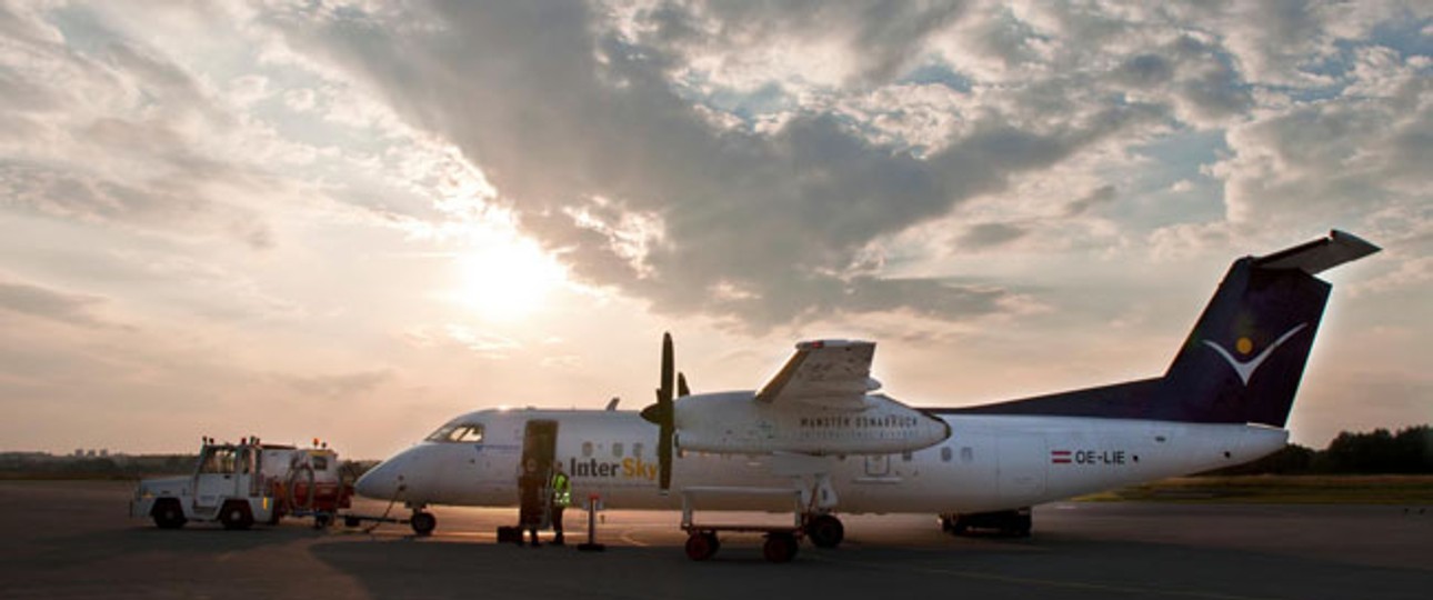 Bombardier Dash 8 von Intersky: Zukunft ungewiss.