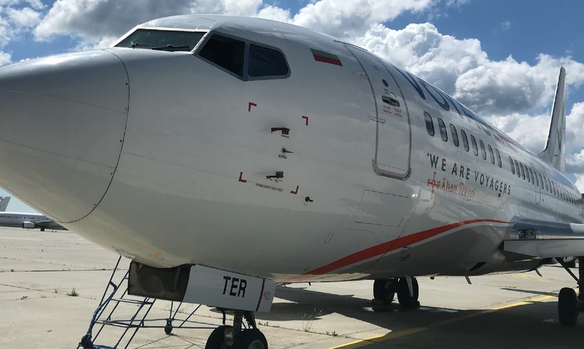 Die Boeing 737-500 von Voyage Air: Wurde durch eine 737-400 ersetzt.