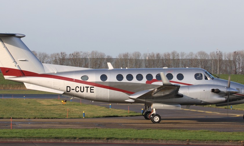 So sieht die Beechcraft Super King Air 350 heute aus, wo sie der Atlas Air Service gehört.
