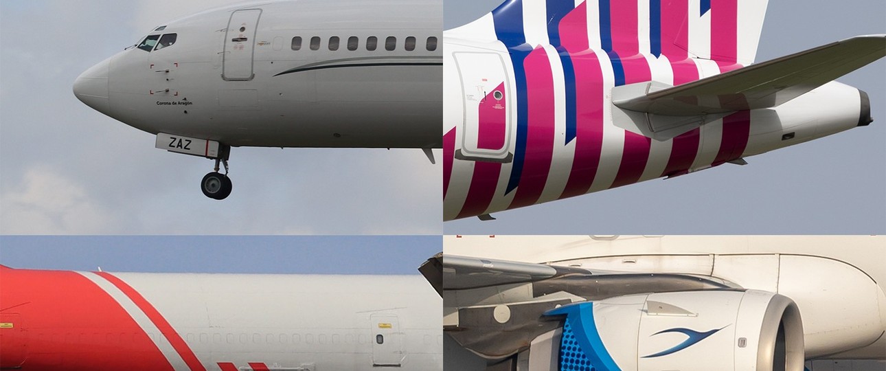 Flugzeuglackierungen: Zu welchen Airlines gehören diese Flugzeuge?