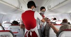 Kabinencrew von Austrian Airlines: Hohe Impfbereitschaft.