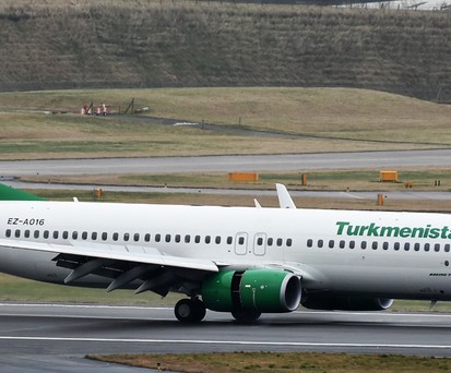 Boeing 737-800 von Turkmenistan Airlines: Bald wieder in Frankfurt zu sehen.