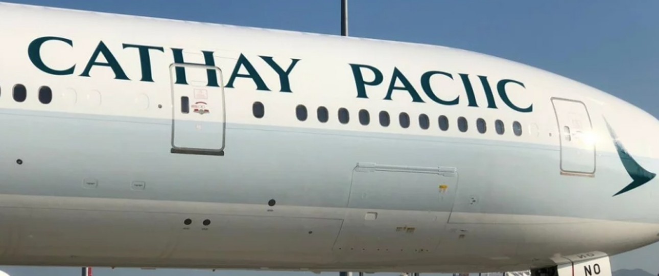 Cathay Paciic: Da fehlt ein Buchstabe.