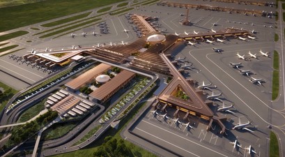 Computerdarstellung des Bishoftu International Airports: Das neue Drehkreuz von Ethiopian Airlines.