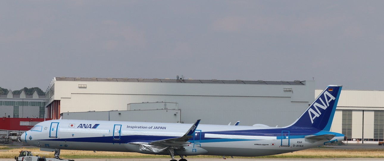 Airbus A321 Neo von ANA in Finkenwerder: Es gab einen Zwischenfall  mit einem solchen Jet.