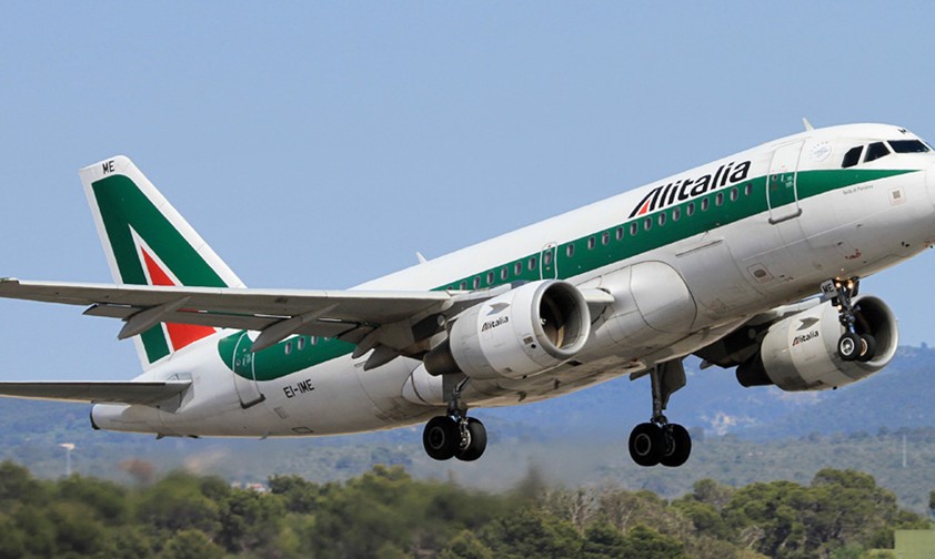 Airbus A319 von Alitalia: Die Airline ging am 15. Oktober 2021 unter.