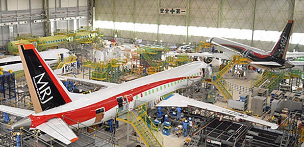 Werk von Mitsubishi: Die ersten Regional Jets sind bald fertig.