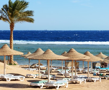 Sharm El-Sheik: Die Strände im ägyptischen Badeort bleiben derzeit leer.