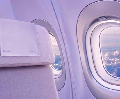 Dank neuer Form der Kabinenwände gewinnt Airbus auf Schulterhöhe rund 2,5 Zentimeter mehr Platz.