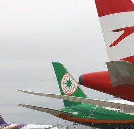 Flugzeuge am Flughafen Wien: Die Auslastung ist hoch.