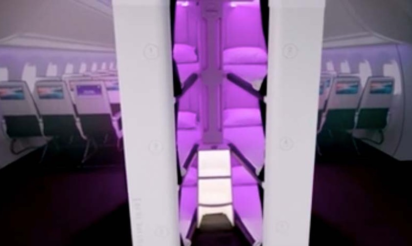 Skynest-Konzept von Air New Zealand: Schlafkojen sind als Zusatzprodukt für Economy-Kunden gedacht.