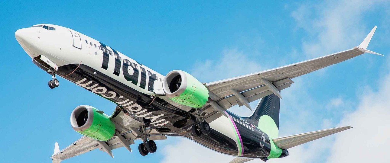 Eine Boeing 737 Max 8 von Flair Airlines: Die Fluggesellschaft hat Ärger mit der kanadischen Steuerbehörde.