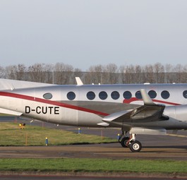 So sieht die Beechcraft Super King Air 350 heute aus, wo sie der Atlas Air Service gehört.