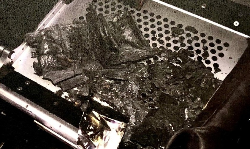 Aufnahme nach dem Feuer im Virgin-Atlantic-Jet: Eine Powerbank war der Auslöser.