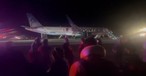 Der Airbus A321 Neo von Frontier: Die Passagiere verließen das Flugzeug über die Notrutschen.