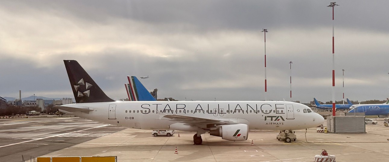 Airbus A320 mit dem Kennzeichen EI-EIB: Ist der erste Star-Alliance-Flieger von ITA Airways.