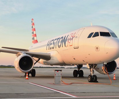 Jet von Heston Airlines: Die Fluglinie aus Litauen gehört zu den Wet-Lease-Partnern von Arkia.