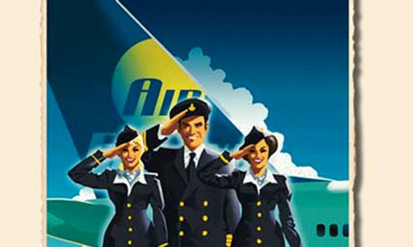 Werbung von Air Finland: Die Fluggesellschaft fand keine Geldgeber mehr.
