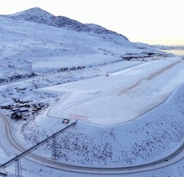 Die neue Piste am Airport Nuuk: Endlich internationale Flüge.