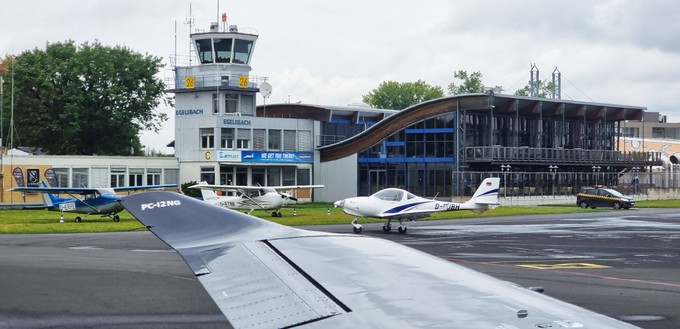 Angekommen: In Frankfurt Egelsbach läuft die Ankunft genauso unkompliziert wie der Abflug.