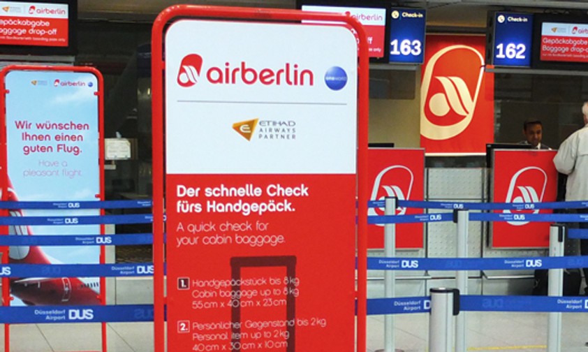 Schalter von Air Berlin: Bald für immer geschlossen.