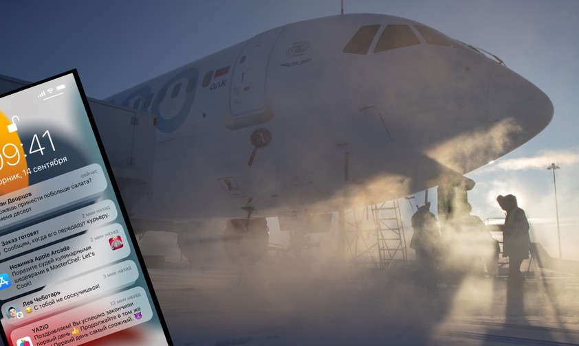 iPhone und Irkut MS-21: In Russland dürfen Angestellte der Luftfahrt ihre Apple-Geräte nicht mehr dienstlich nutzen.