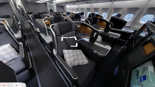 Einmal in der Business Class Platz nehmen? Das ist bei Google Street View gratis.